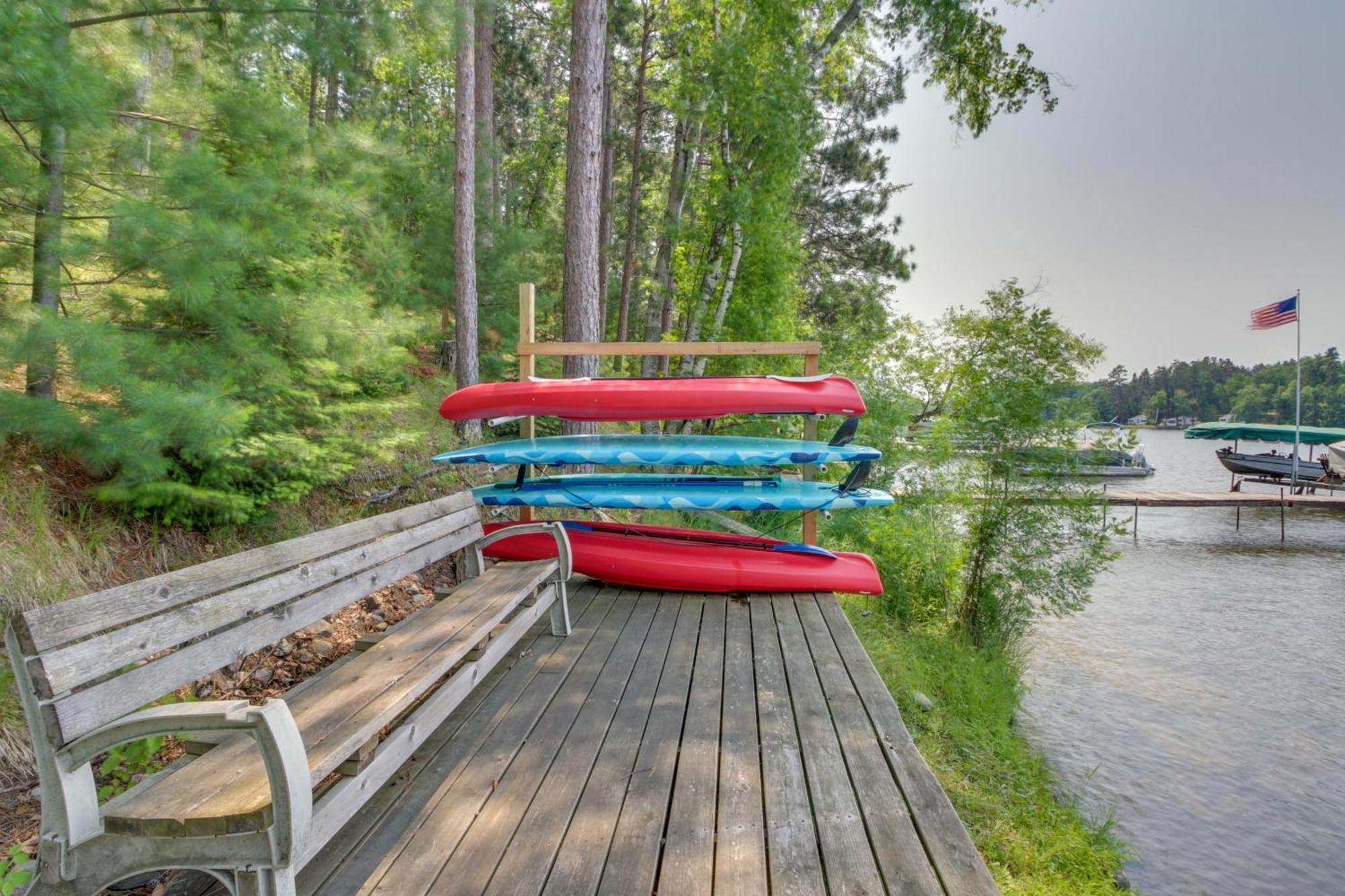 Pequot Lakes Cabin Retreat With Dock And 5 Bikes! Extérieur photo